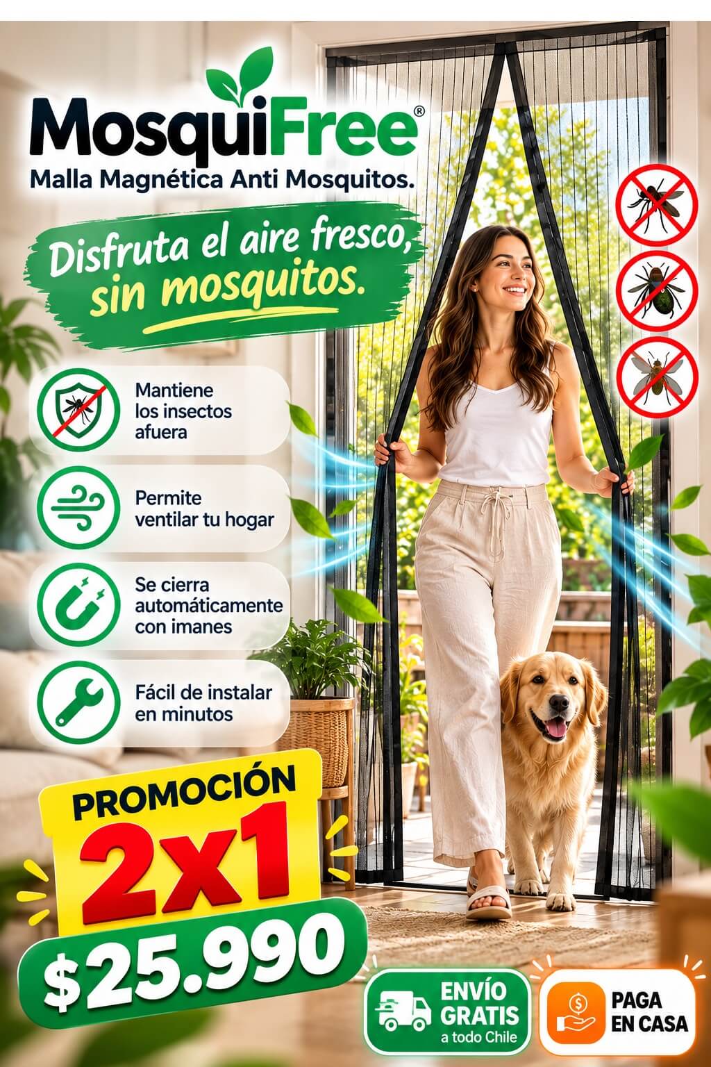 MosquiFree™-Más aire fresco. Menos insectos