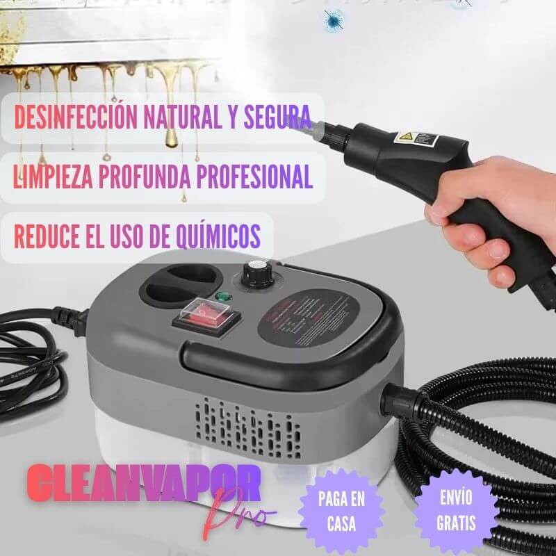 CleanVapor Pro - Limpieza y desinfección profunda sin químicos.