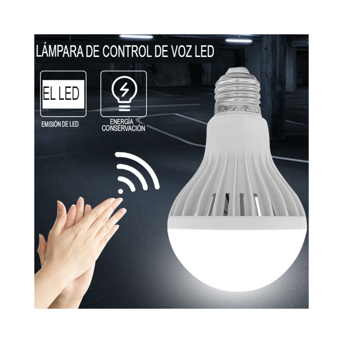 Ampolleta de emergencia con detector