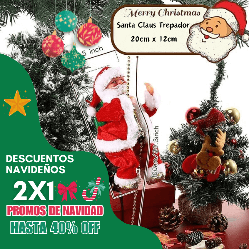 Papá Noel Escalador 2x1