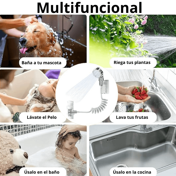 Extensor ducha Lavamanos + Alfombra PREMIUM Antideslizante⭐⭐⭐⭐⭐