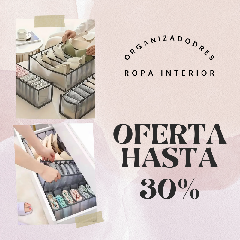 SET 3 ORGANIZADORES ROPA INTERIOR