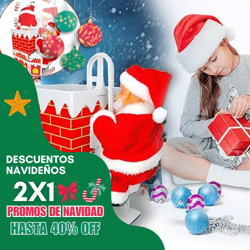 Papa Noel sube Chimenea - Aprovecha 50% OFF y lleva 2X1