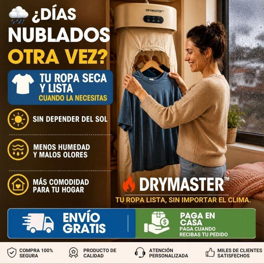 DryMaster™ | Olvídate del olor a humedad y de la ropa colgada por toda la casa.