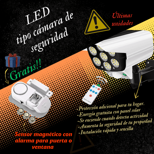 Foco Led Tipo Camara Seguridad + Sensor de puerta o ventana de REGALO