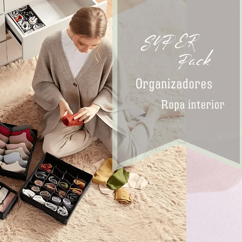 Kit 4 Organizadores Ropa Interior