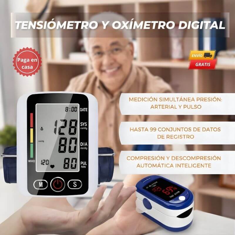 Tensiometro Digital+Oximetro