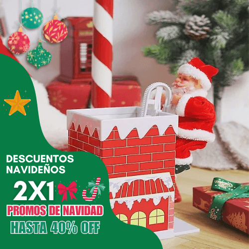 Papa Noel sube Chimenea - Aprovecha 50% OFF y lleva 2X1