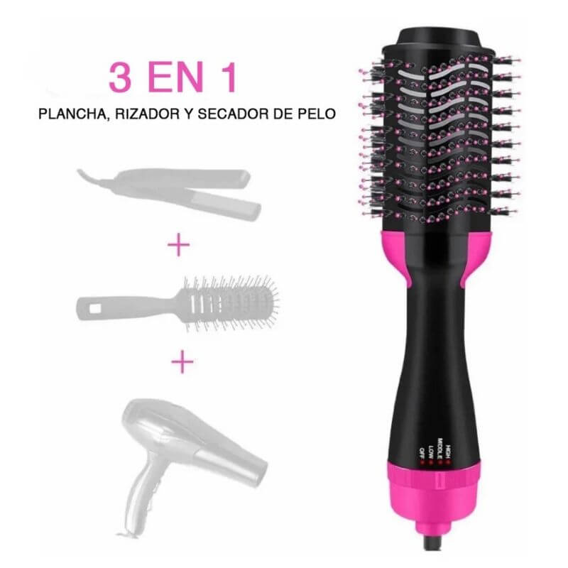 Cepillo 3 en 1™️ Peina - Seca - Alisa