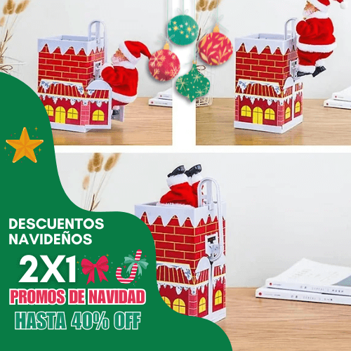 Papa Noel sube Chimenea - Aprovecha 50% OFF y lleva 2X1