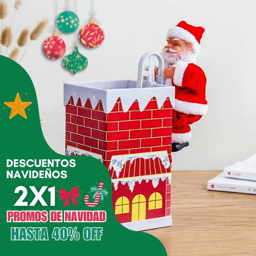 Papa Noel sube Chimenea - Aprovecha 50% OFF y lleva 2X1