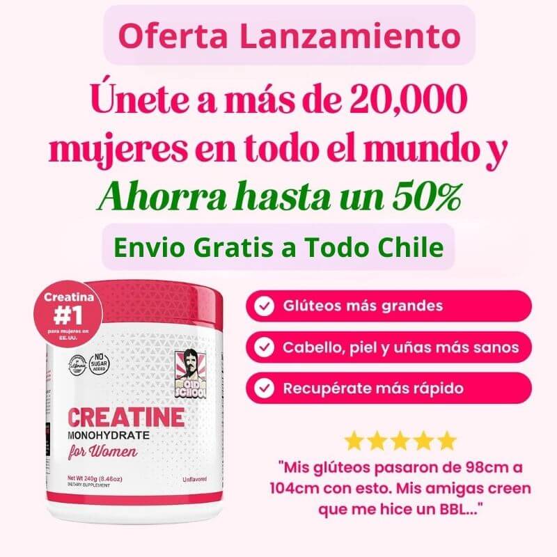 Creatina Monohidratada (Old School Labs)-Fórmula Especial para Aumentar Glúteos