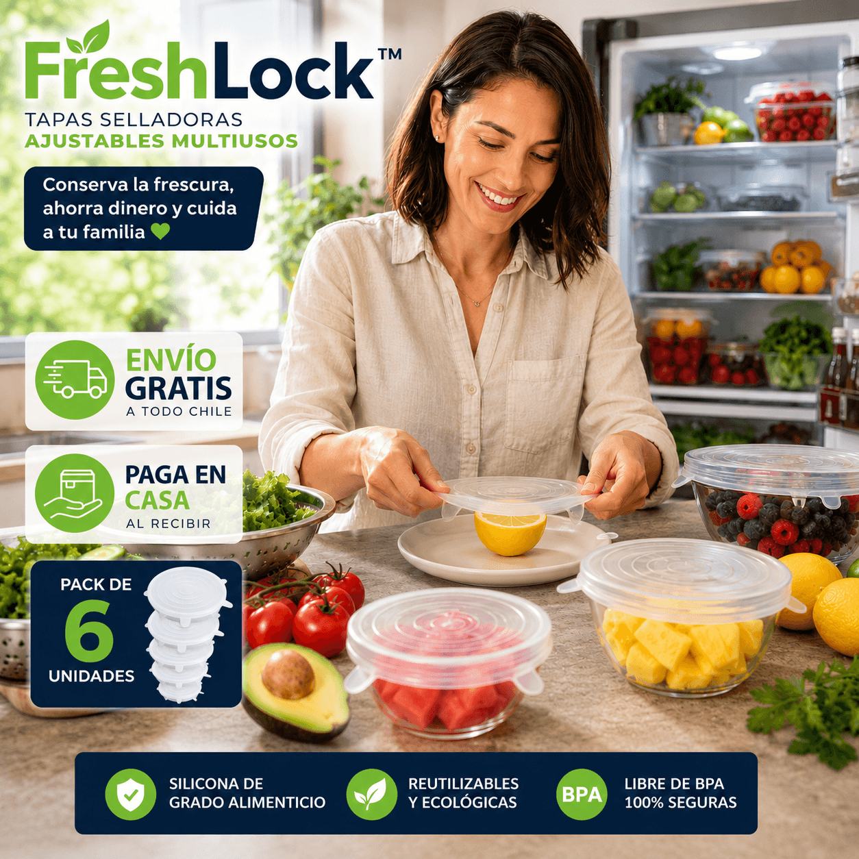 FreshLock™| Sella la frescura  y ahorra cada día.