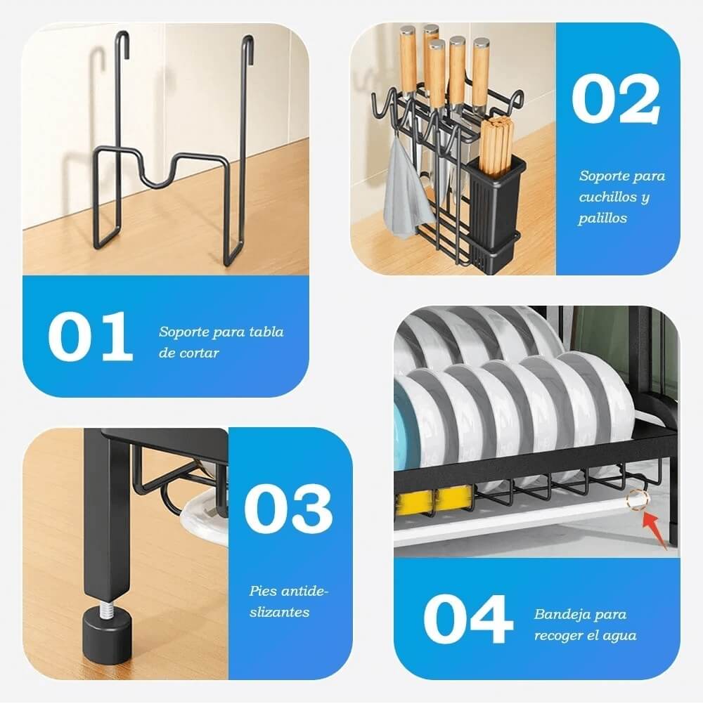 Escurridor de loza 3 niveles