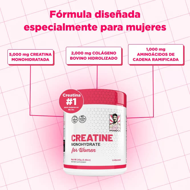Creatina Monohidratada (Old School Labs)-Fórmula Especial para Aumentar Glúteos