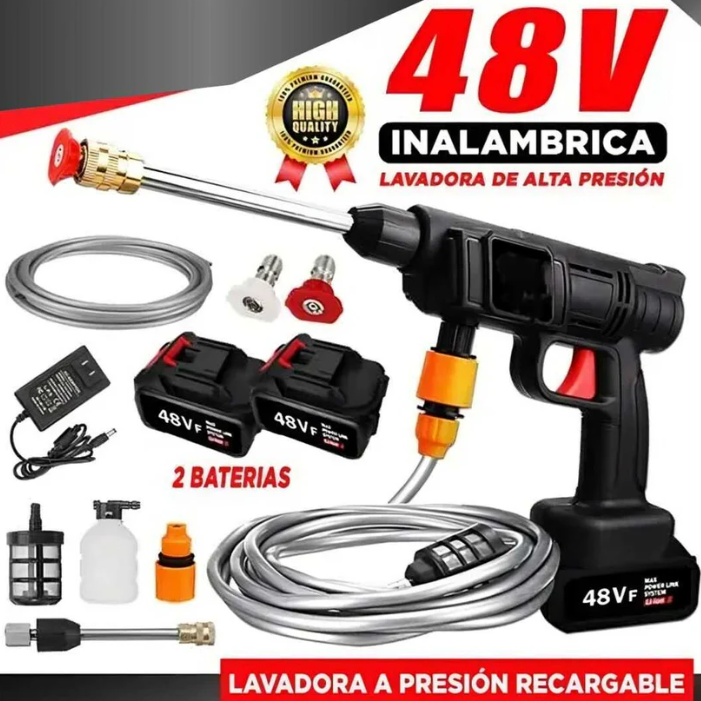 Hidrolavadora portatil 48V + 2 baterías