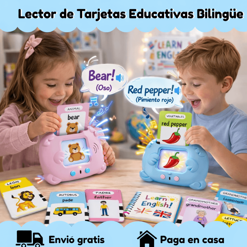 LECTOR DE TARJETAS EN ESPAÑOL E INGLÉS