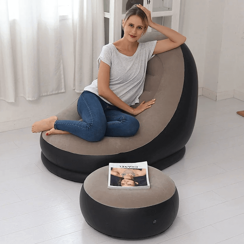 Sofa Inflable + Inflador GRATIS + Envío gratis (Colores al azar según stock)